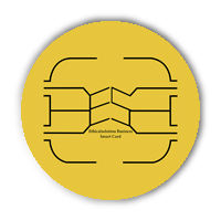 Ethical solution Business smart card chip icon