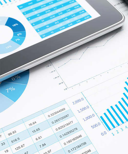Financial reports with accounting software